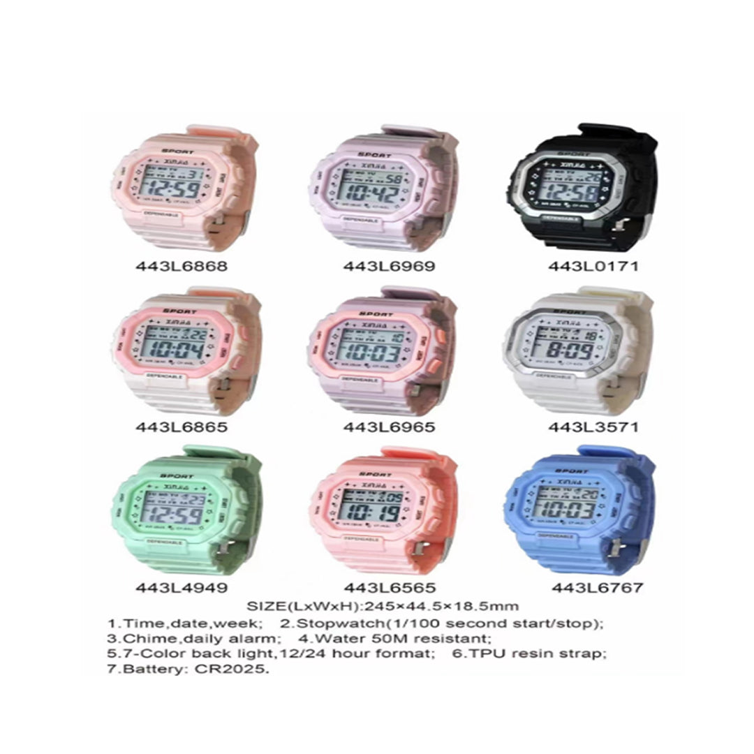 RELOJ DEPORTIVO (HEXAGONAL)