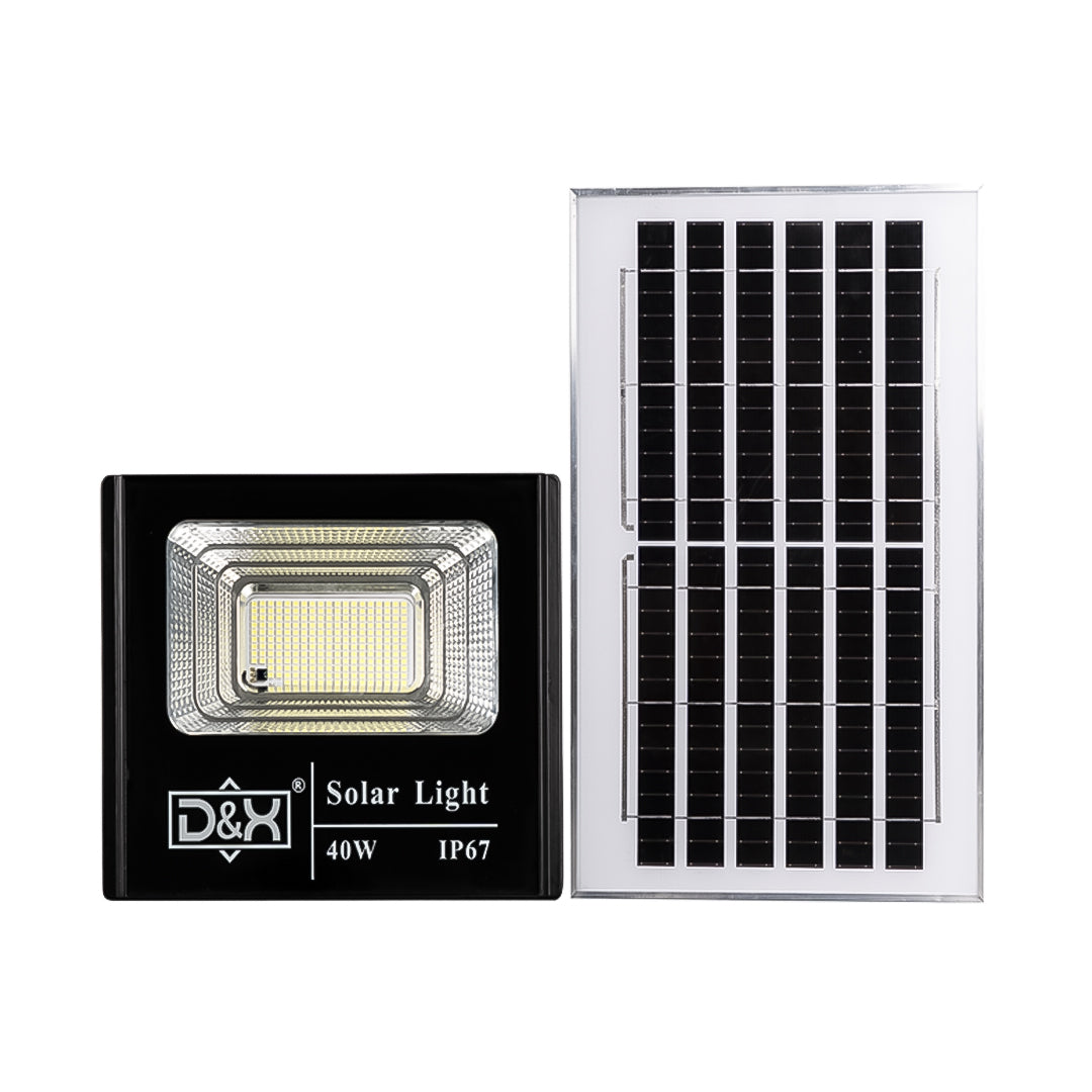 REFLECTOR RECARGABLE CON PANEL SOLAR DX-JB040 40W