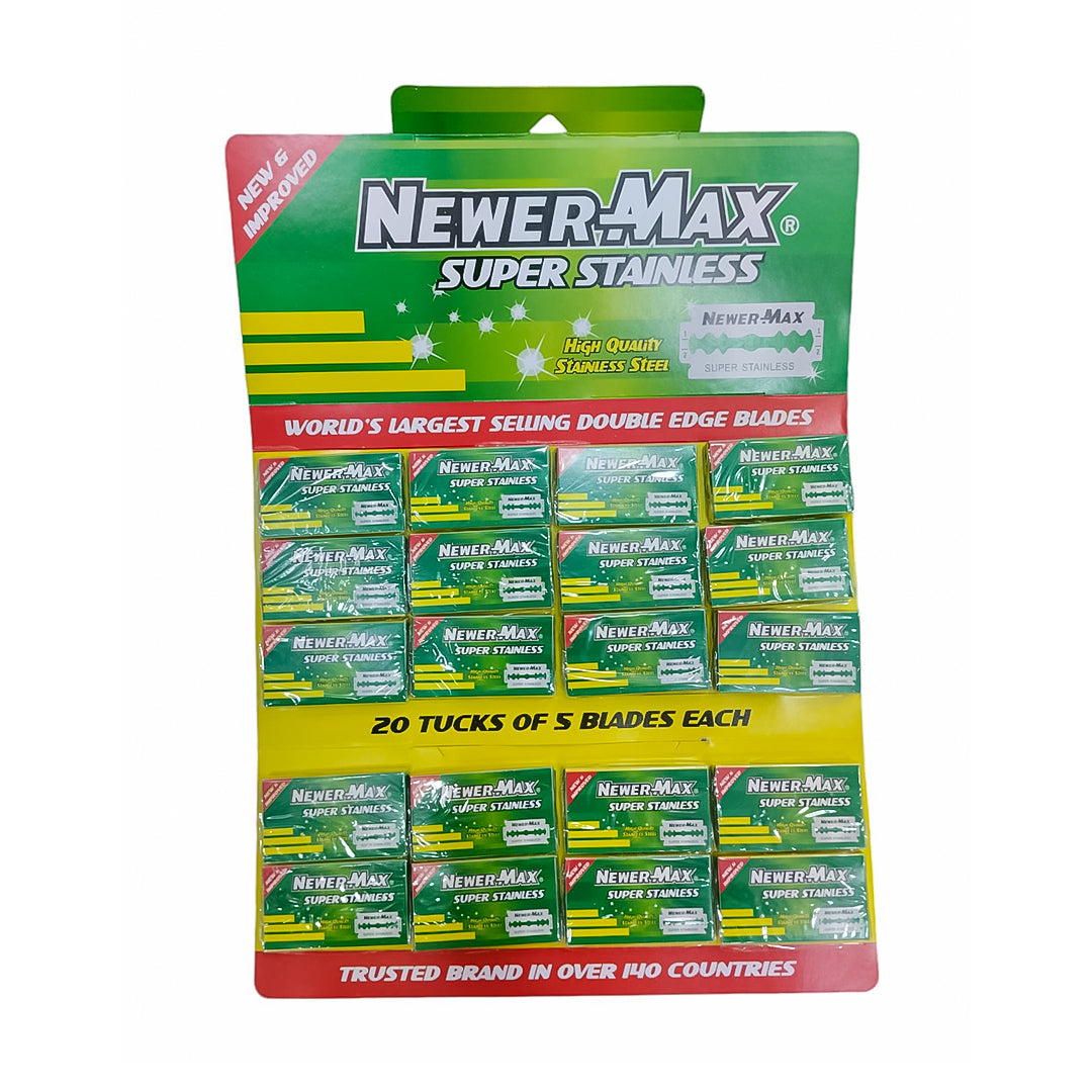 HOJAS DE AFEITAR NEWER-MAX BLISTER (20 CAJAS DE 5U)