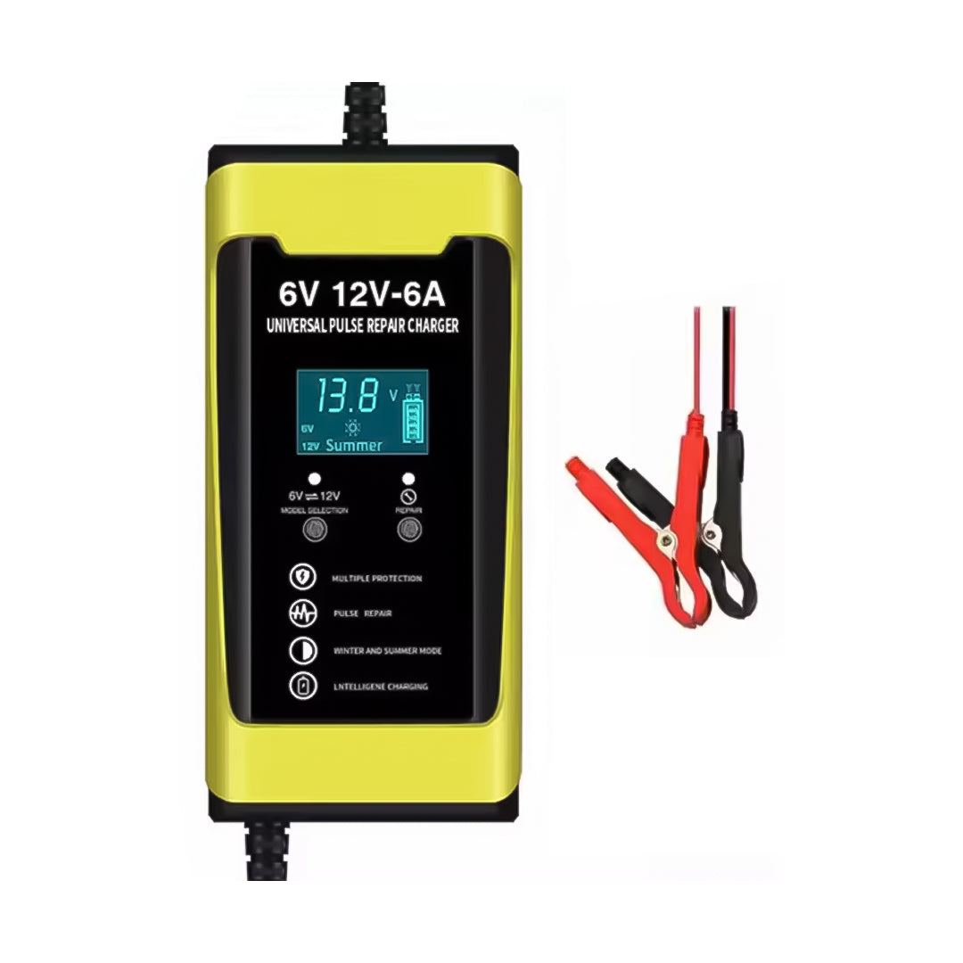 CARGADOR UNIVERSAL DE BATERIAS 12V/6AMP TIPO 1