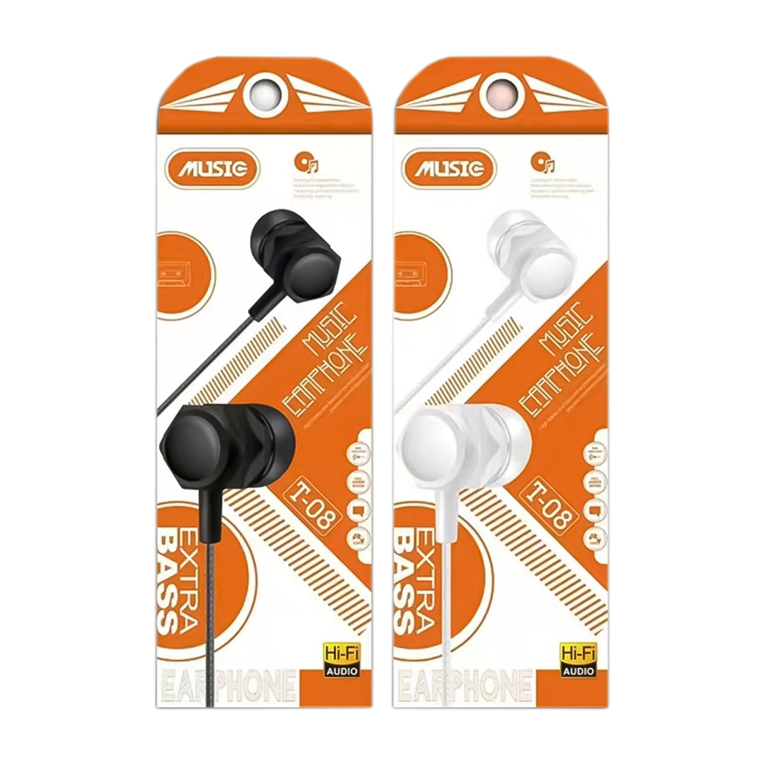 AUDIFONO DE CABLE STEREO T-08