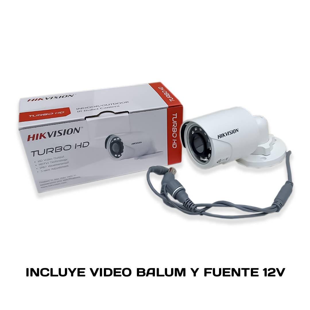CAMARA 1080 BALA HIKVISION INC FUENTE Y VIDEO BALUM