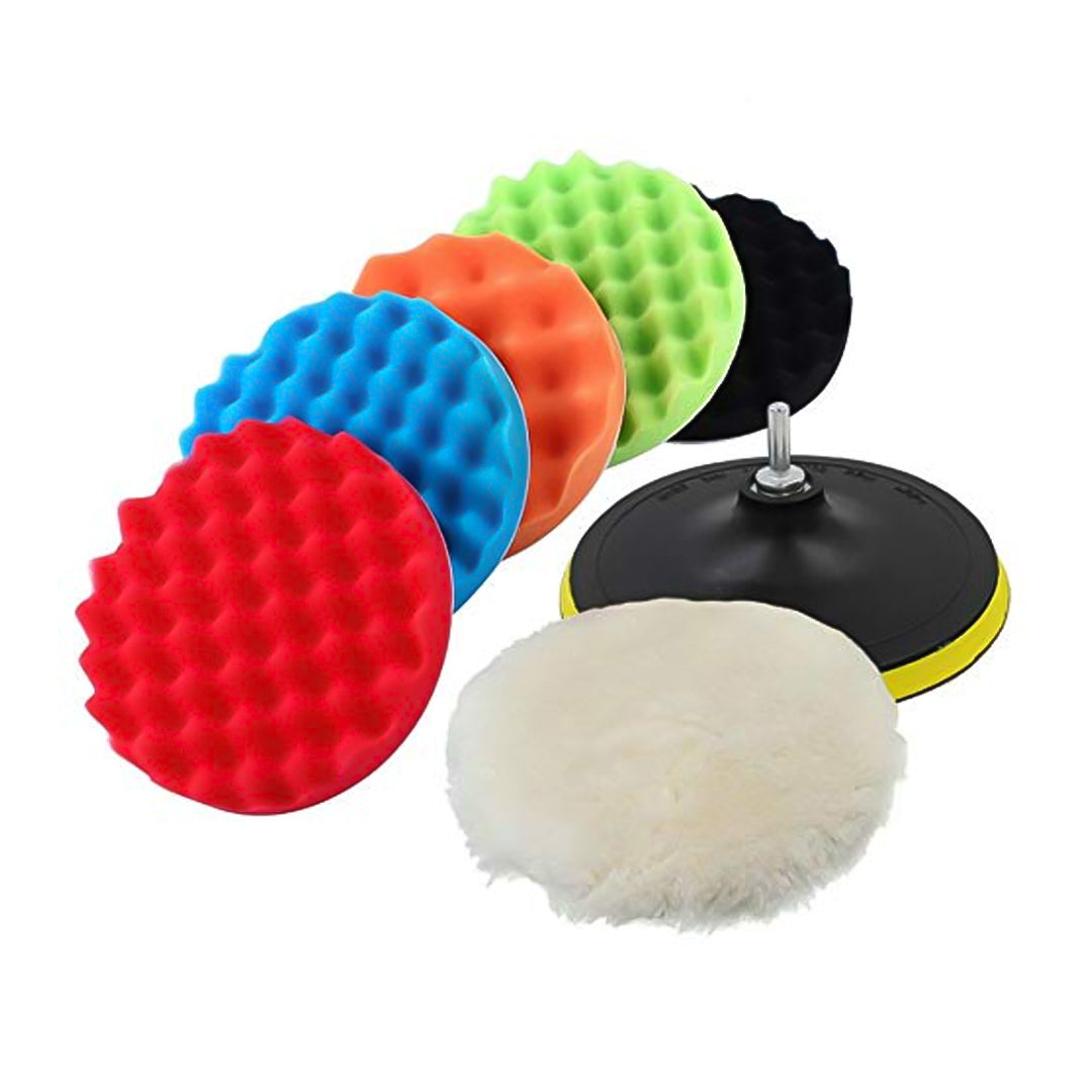 KIT DE ALMOHADILLAS DE COLORES PARA PULIDO 5 EN 1