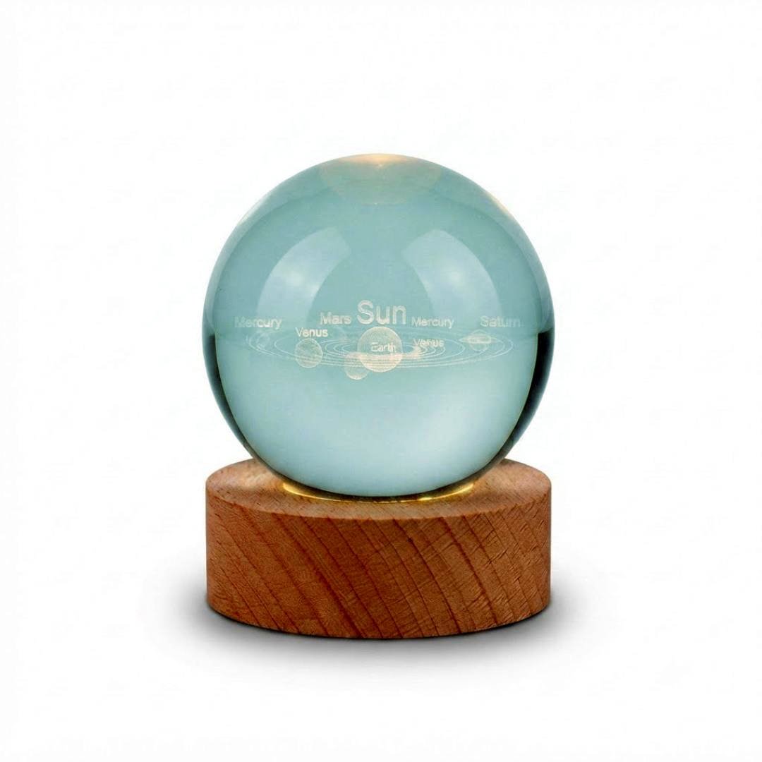 ESFERA DE CRISTAL RGB 6CM SISTEMA SOLAR