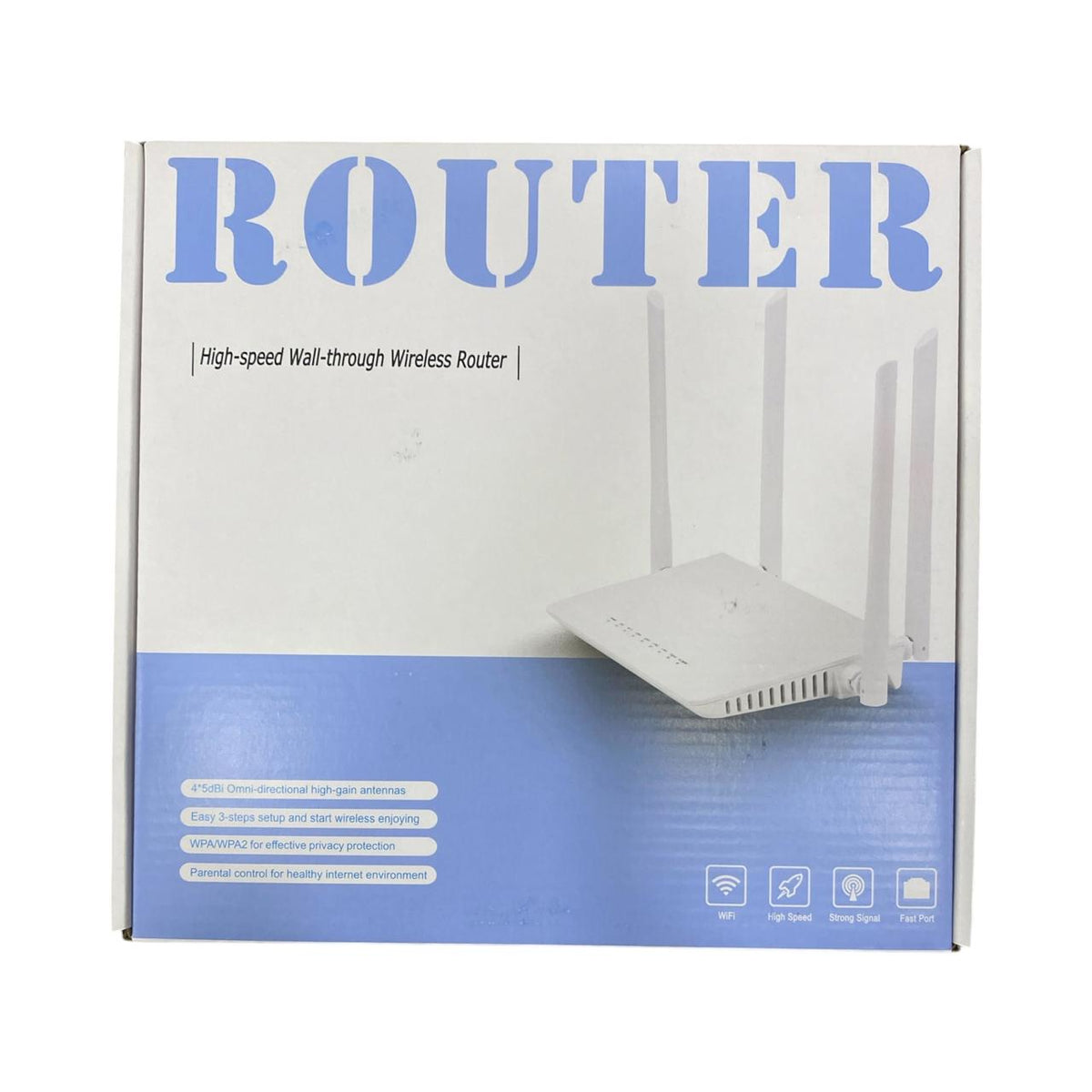 ROUTER 4 ANTENAS CAJA BLANCA