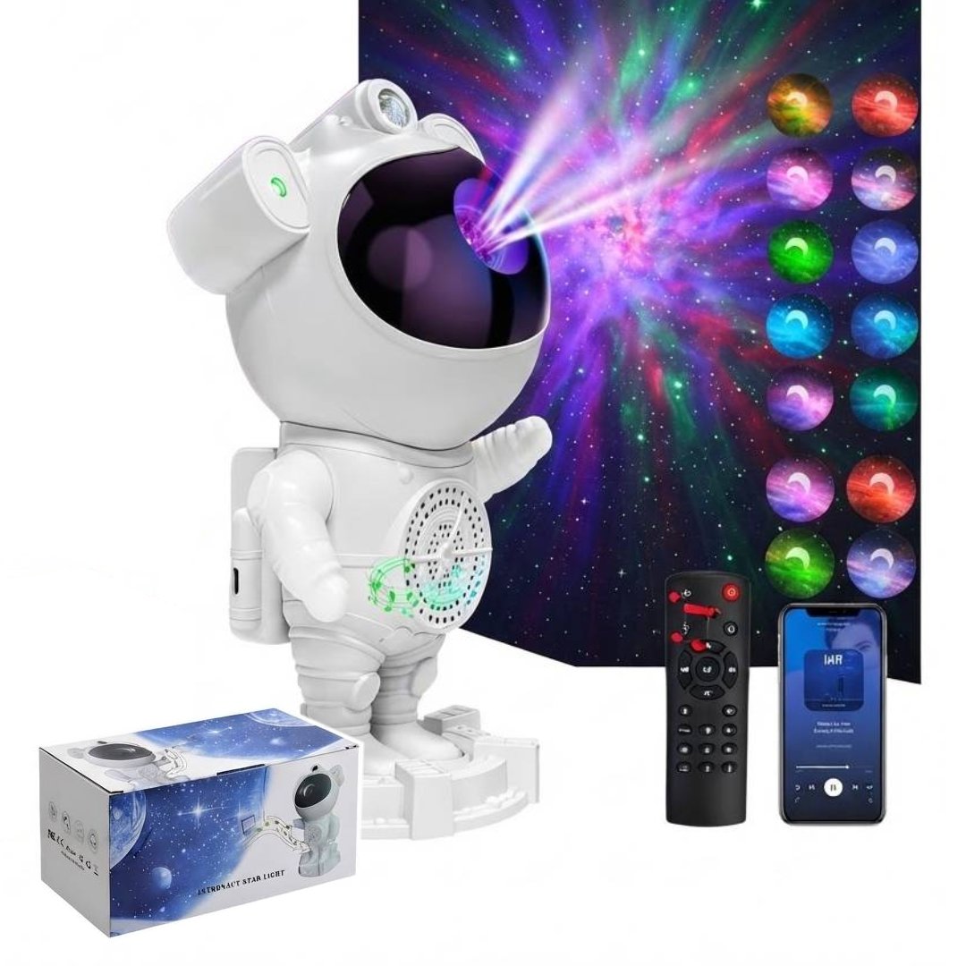 PROYECTOR ASTRONAUTA CON PARLANTE BLUETOOTH