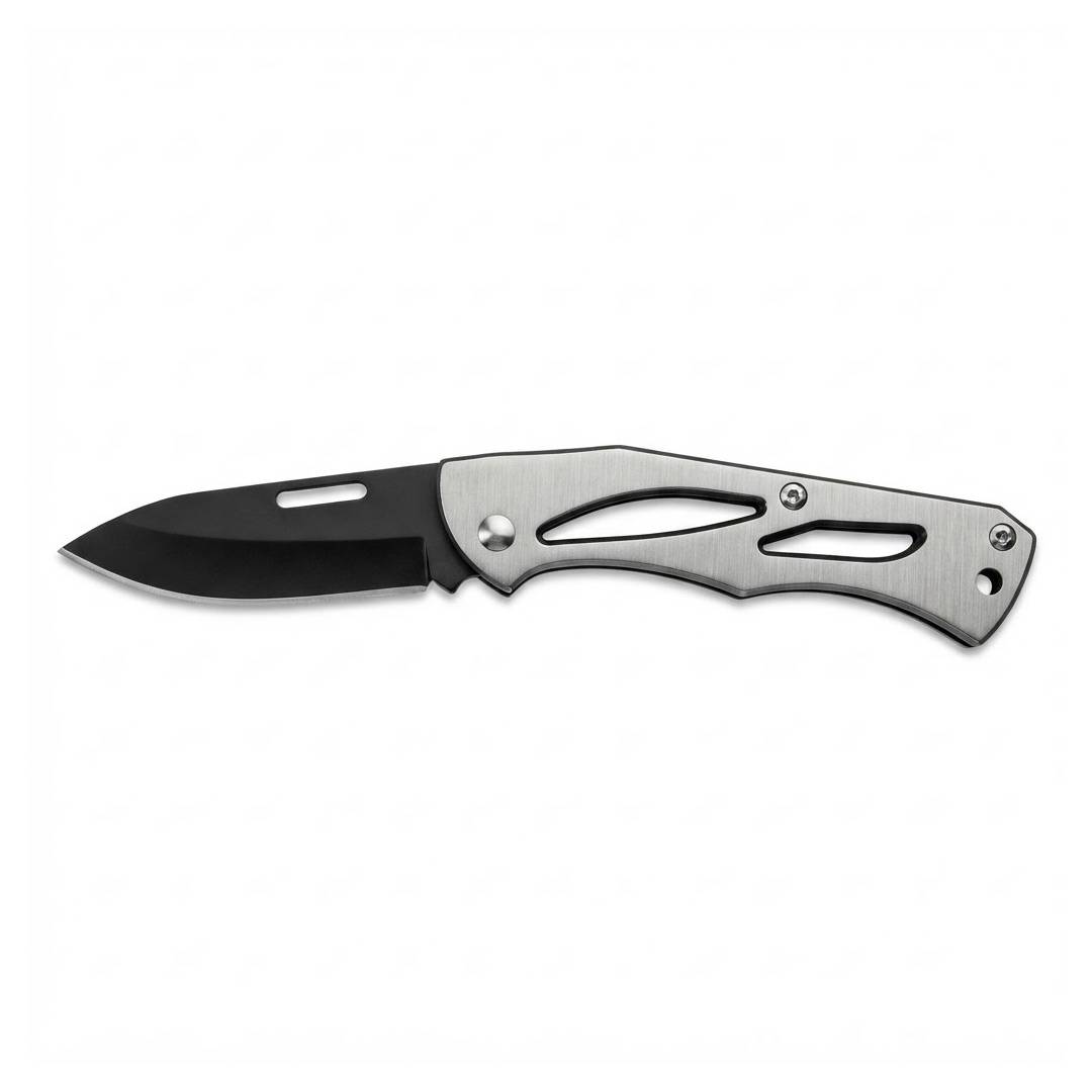 NAVAJA METALICA PLEGABLE MANGO ESQUELETO 15,5CM