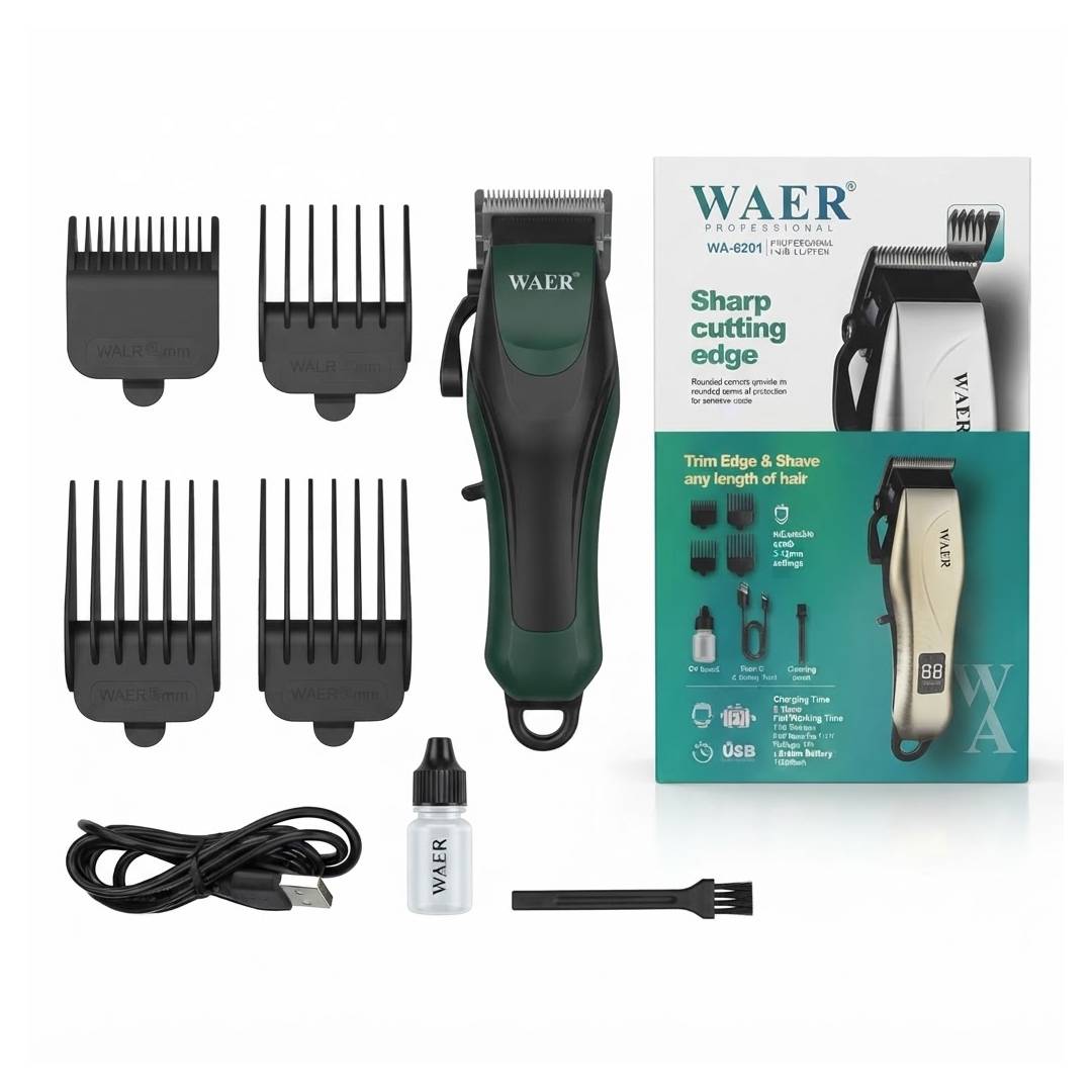 MAQUINA CORTADORA DE CABELO WAER WA-6201