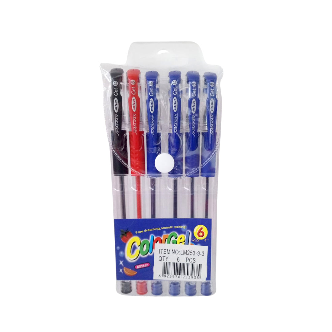 ESFERO DE GEL COLORGEL 6 UNIDADES