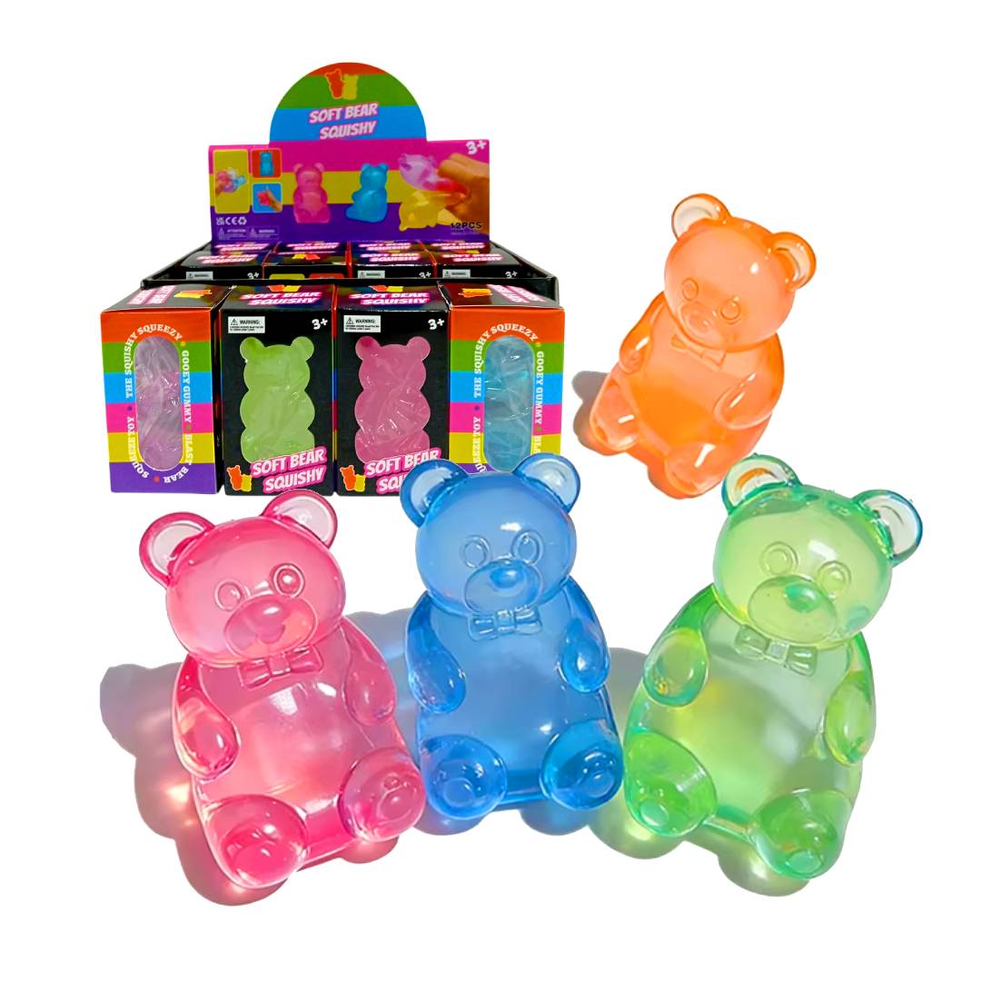JUGUETE ANTIESTRES SQUISHY OSITO DE GOMA