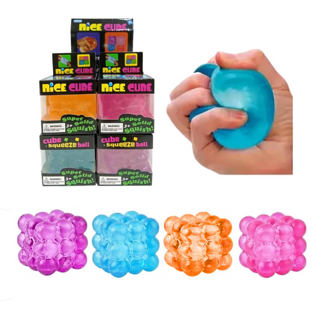 JUGUETE ANTIESTRES SQUISHY CUBO BURBUJAS