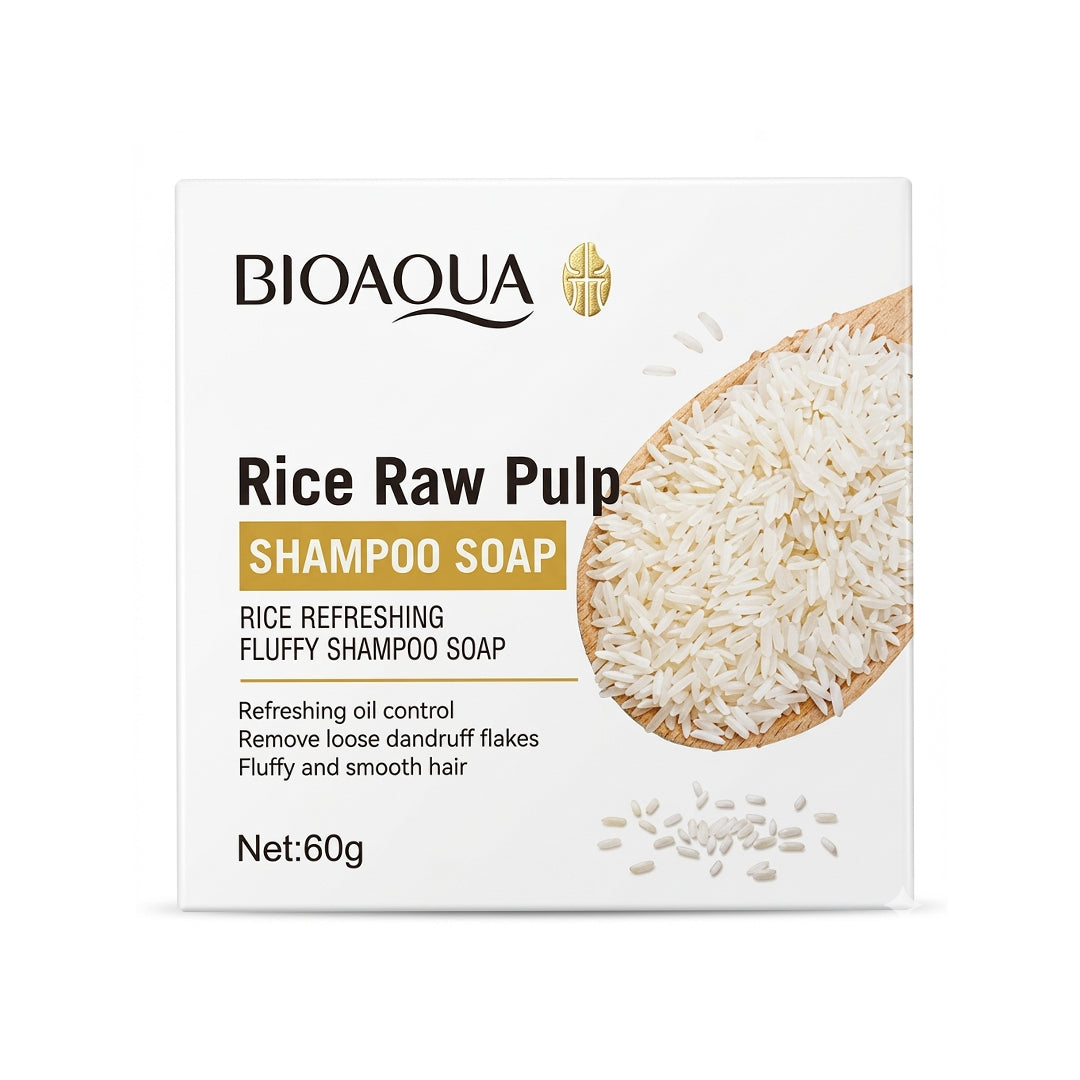 JABON DE CABELLO 60G DE ARROZ BIOAQUA