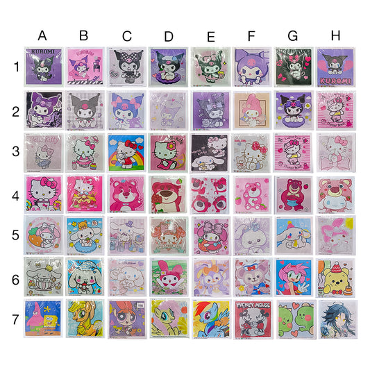 CUADRO FIGURAS DIAMANTE 18CM X 18CM MODELOS SURTIDOS