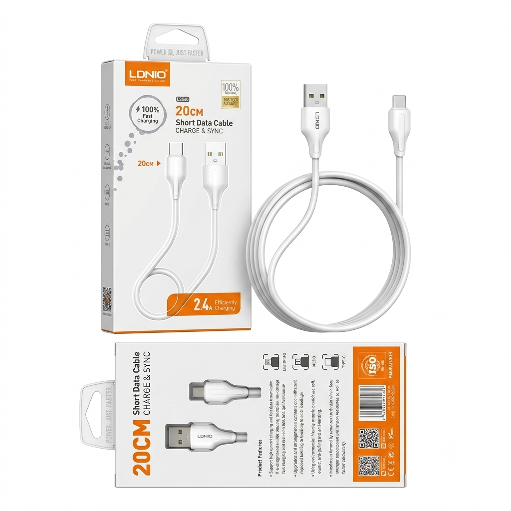 CABLE LDNIO 24A LS540 TIPO V8 20CM