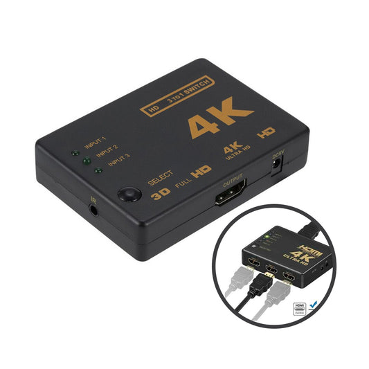 SPLITTER HDMI 3 ENTRADAS 1 SALIDA