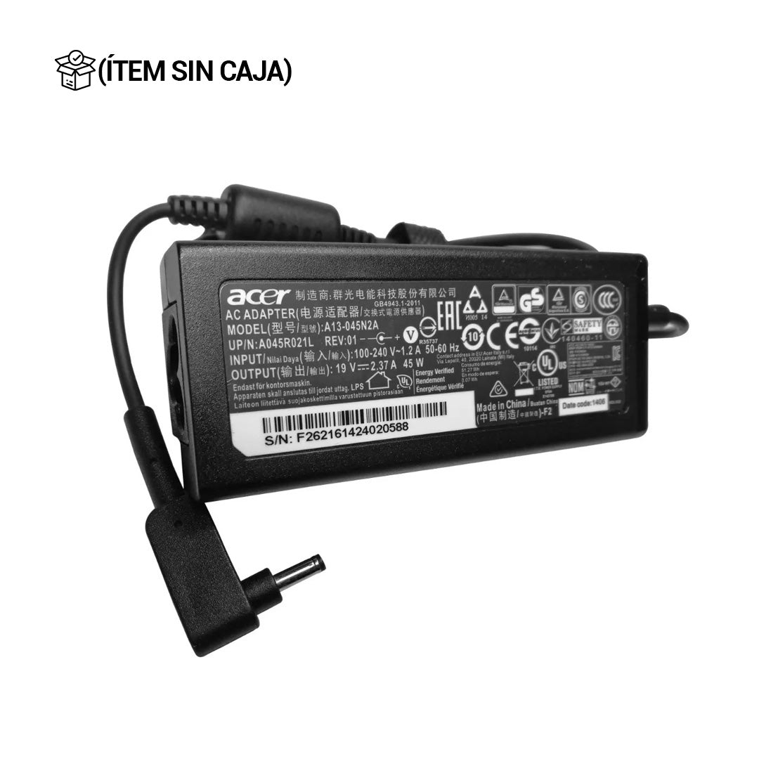 CARGADOR DE LAPTOP ACER 3,0MM X 1,1MM