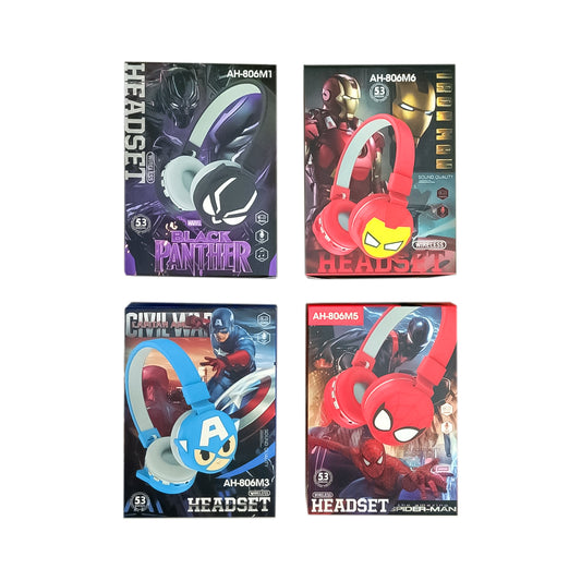 AUDIFONOS DIADEMA BLUETOOTH SUPER HEROES