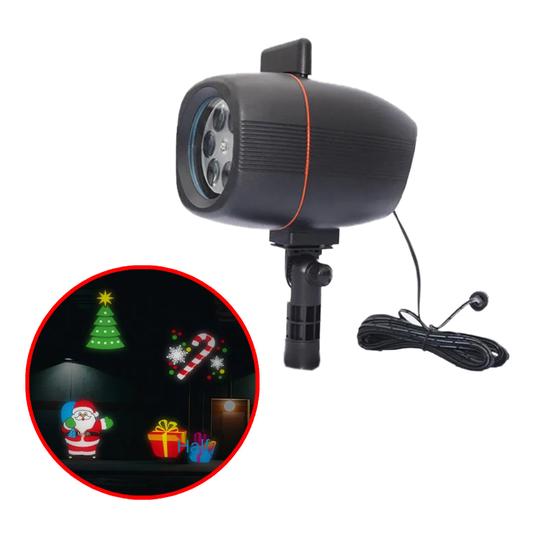PROYECTOR DE LUCES LED MOTIVOS NAVIDEÑOS EXTERIORES