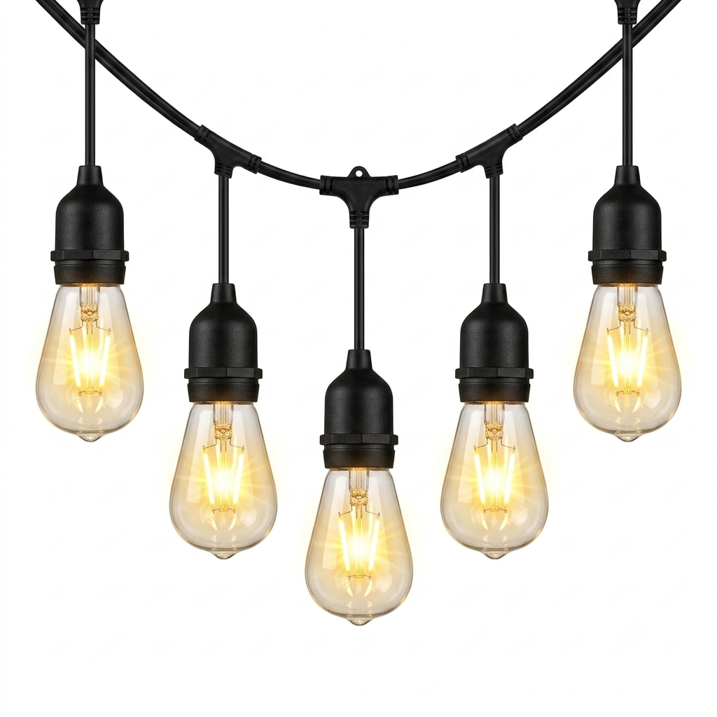 LUZ DECORATIVA 5M/10 ILUMINACION Y FERRETERIA + PANEL SOLAR