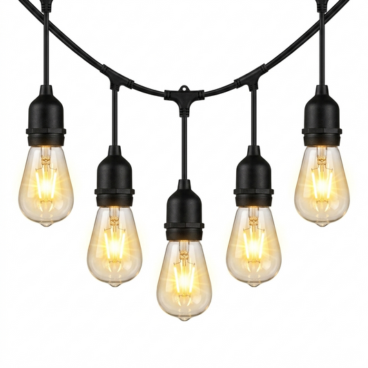 LUZ DECORATIVA 5M/10 ILUMINACION Y FERRETERIA + PANEL SOLAR