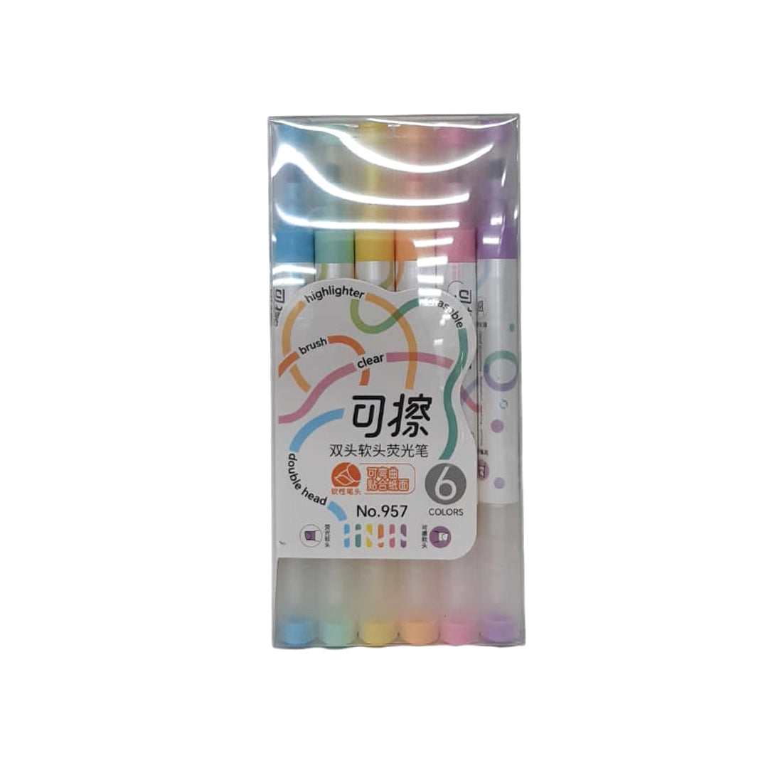 MARCADOR BORRABLE 6 U. NO.957 24017