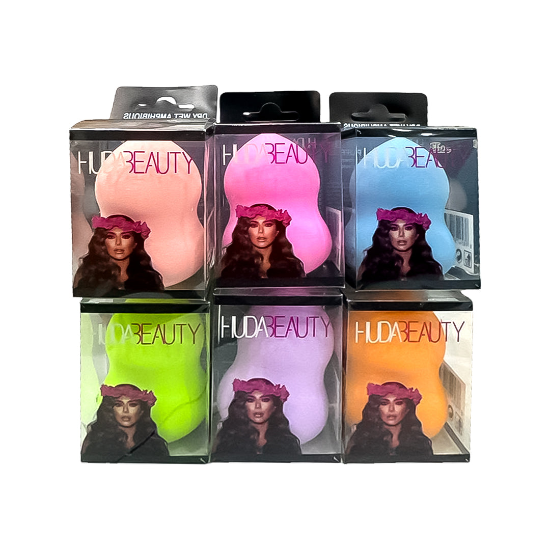 ESPONJA DE MAQUILLAJE HUDA DOBLE REDONDA