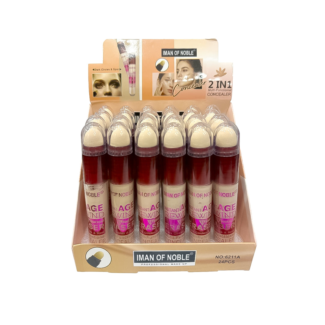 CORRECTOR DE MAQUILLAJE CON ESPONJA