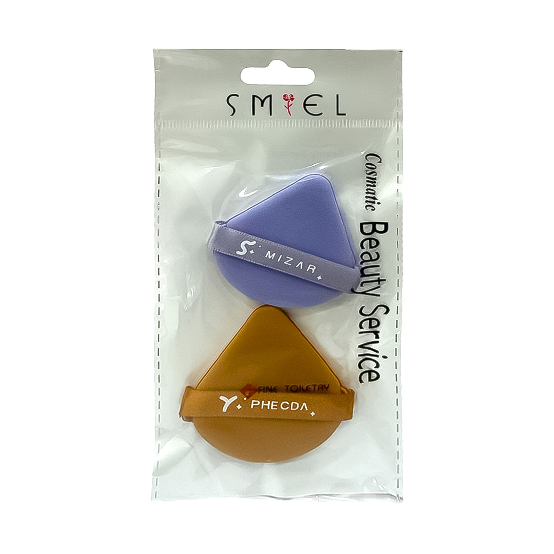 SET 2PCS ESPONJA GRUESA DE MAQUILLAJE DE POLVO SUELTO NEGRO