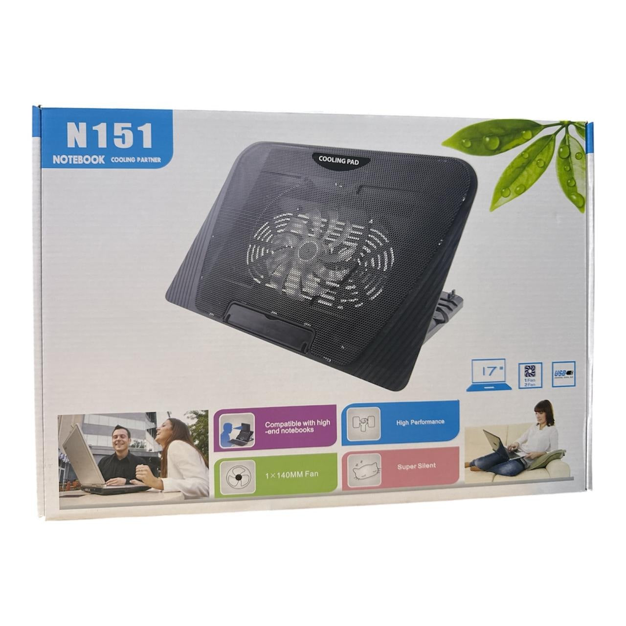COOLER VENTILADOR PARA LAPTOP N151 CON VENTILADOR CENTRAL