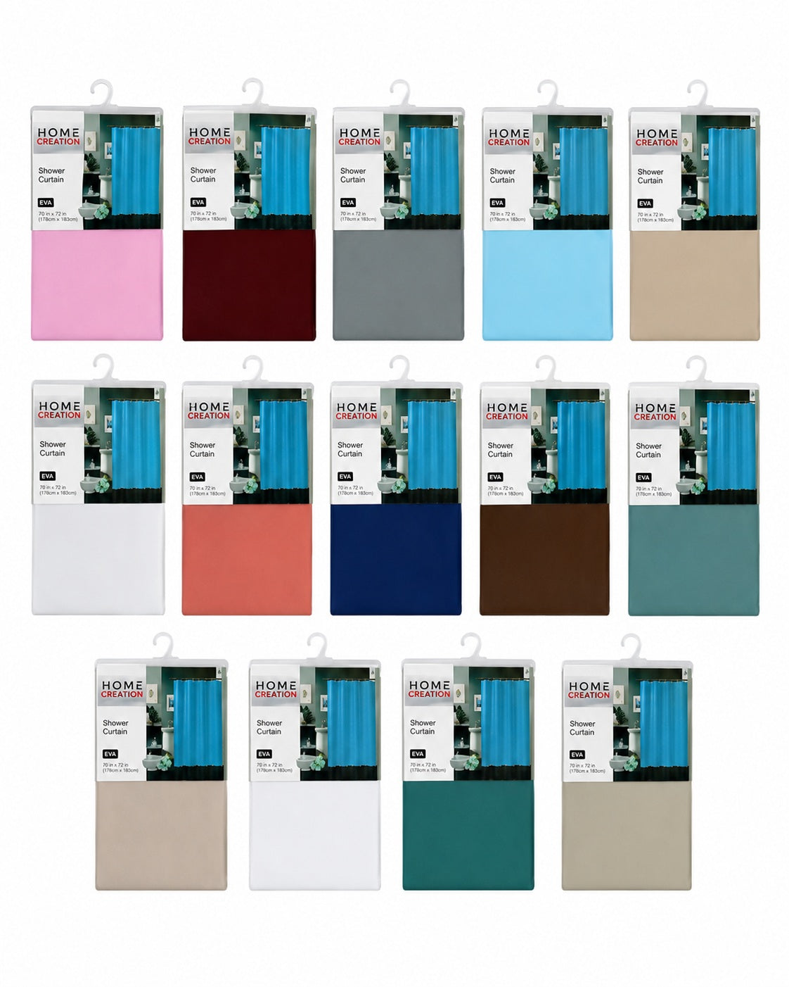 CORTINA DE BAÑO 180*180CM LISO