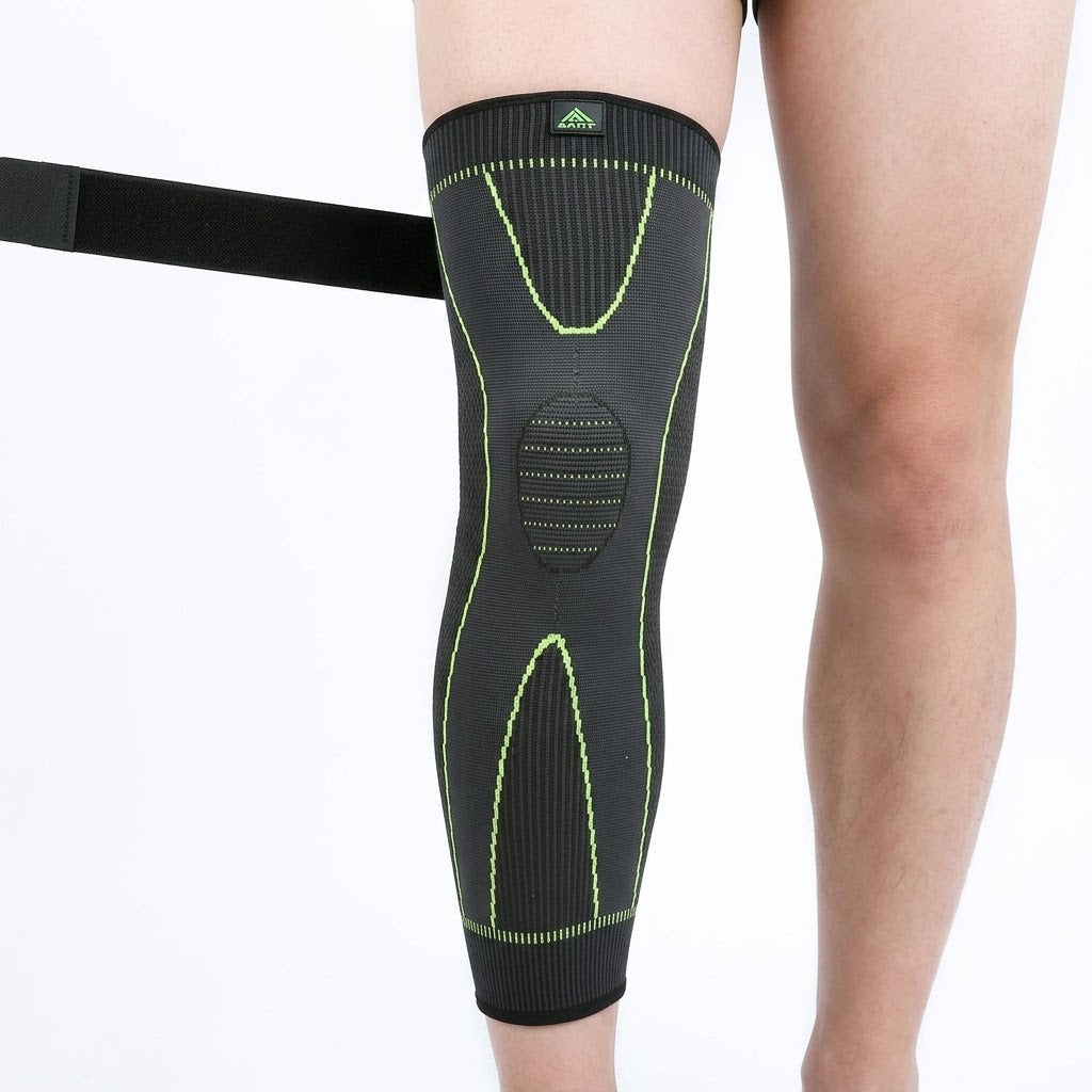 RODILLERA LARGA AJUSTABLE DEPORTIVA DE COMPRESION