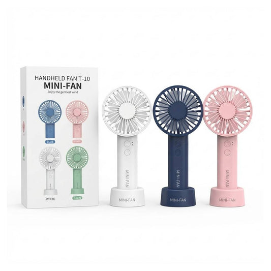 VENTILADOR DE MANO RECARGABLE T-10