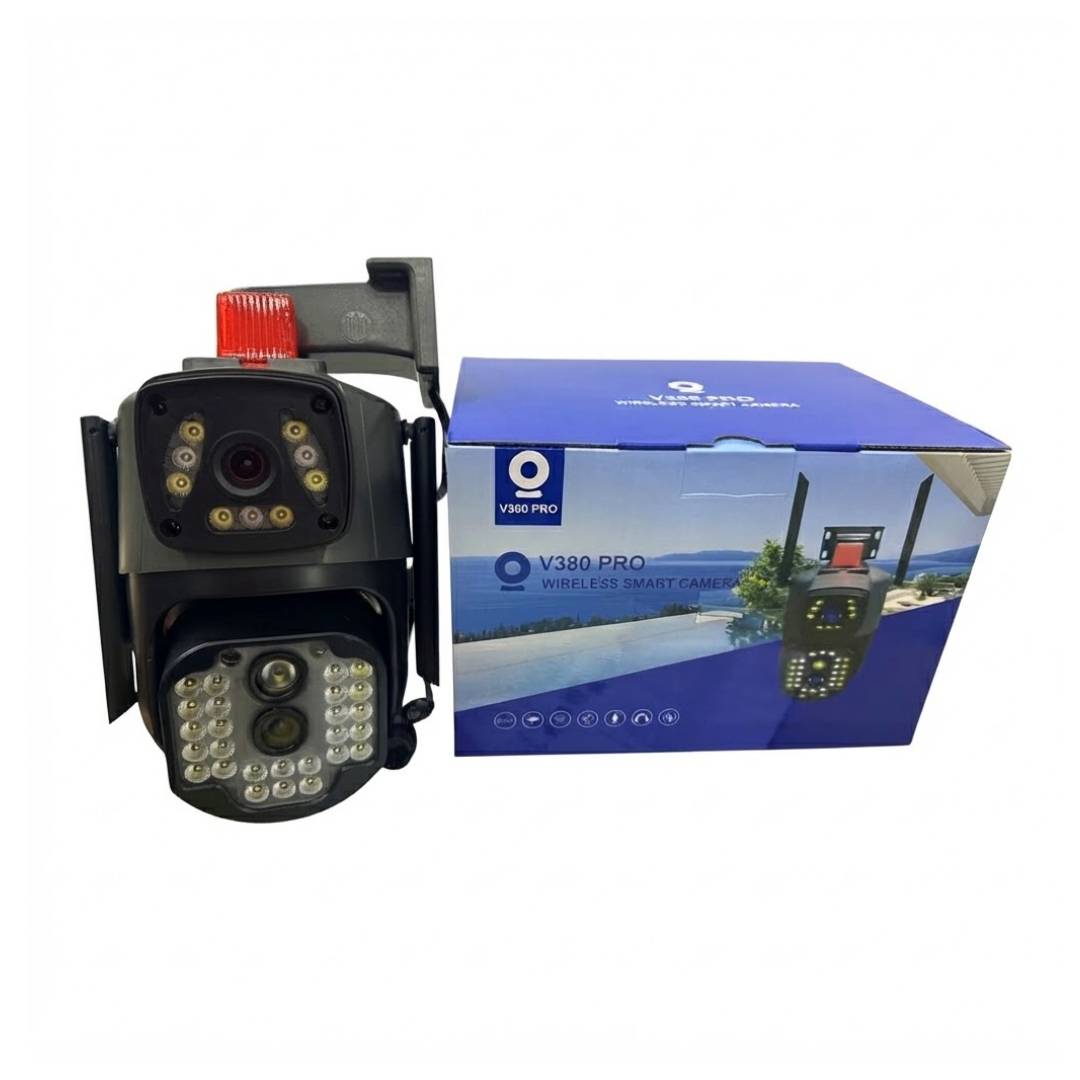 CAMARA NEGRA DOBLE LENTE CON SIRENA QC12