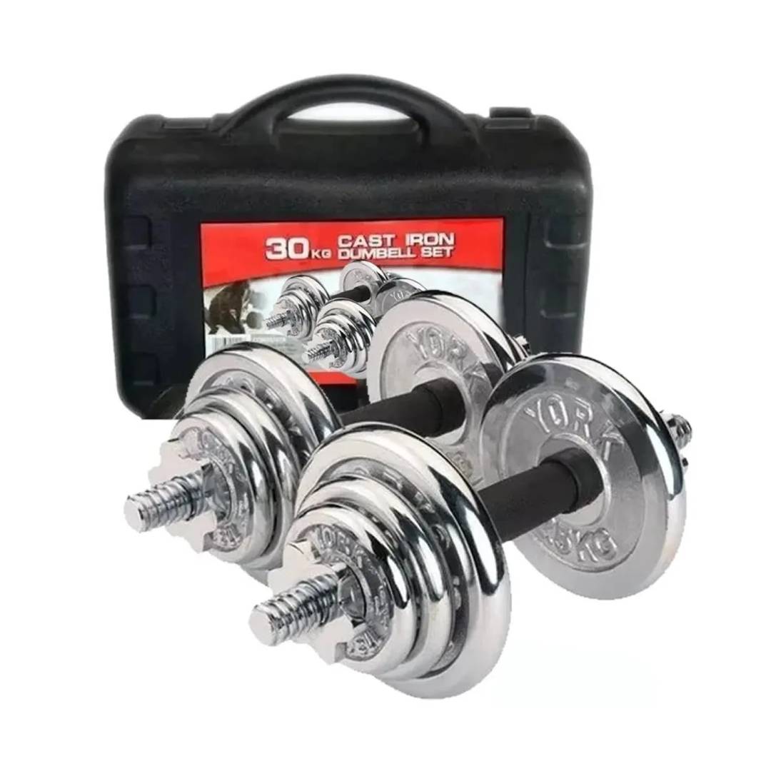 SET DE MANCUERNAS CROMADAS AJUSTABLES CON MALETÍN 30KG