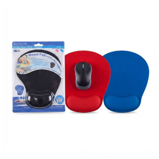 PADMOUSE ERGONOMICO CON ALMOHADILLA GEL H-02