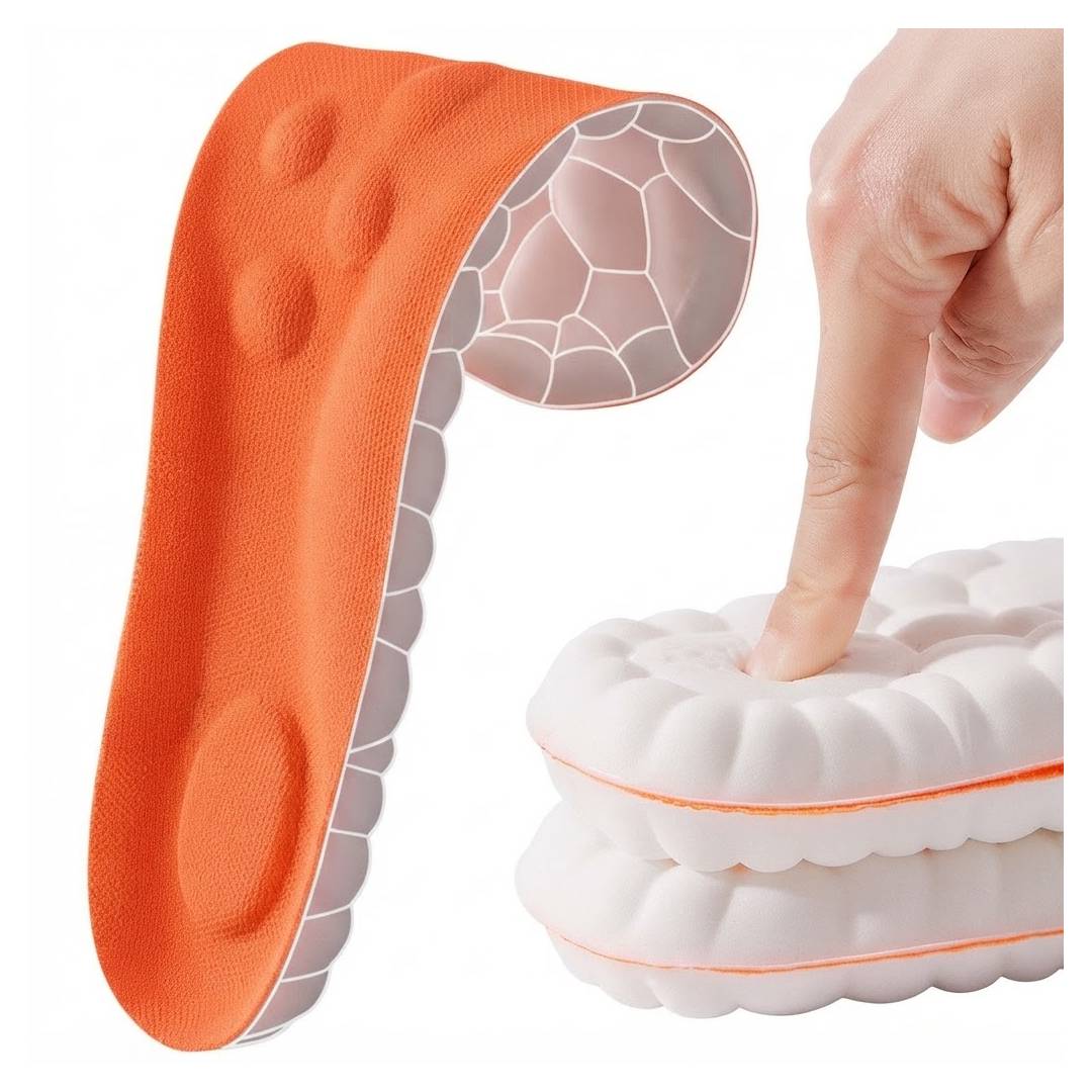 PLANTILLA ORTOPEDICA DE GOMA NARANJA TALLA 35-40