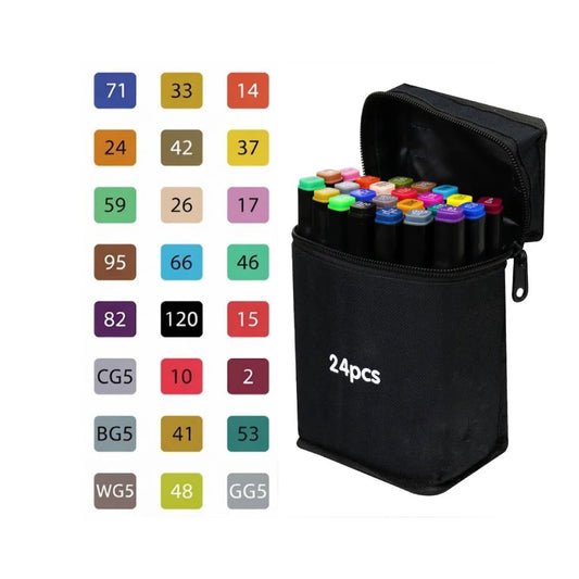 SET DE MARCADORES 24 COLORES