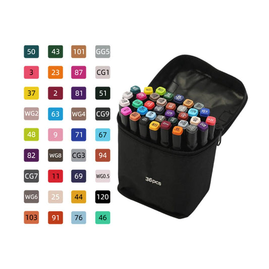 SET DE MARCADORES 36 COLORES