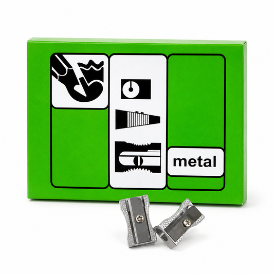CAJA DE SACAPUNTAS METAL 1 SERVICIO