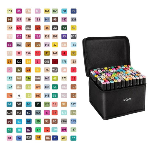 SET DE MARCADORES 120 COLORES