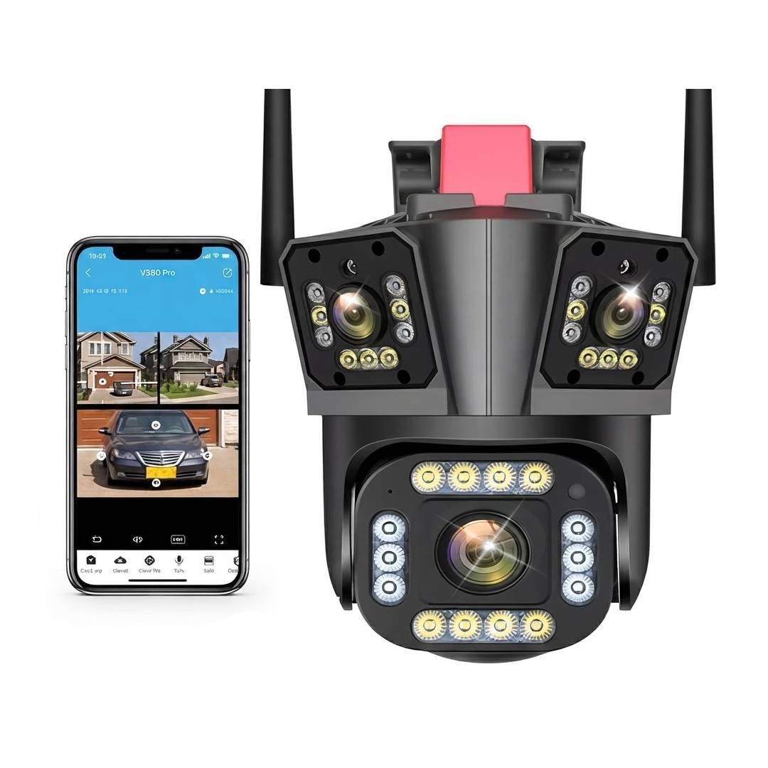 CAMARA WIFI TRIPLE LENTE CON SIRENA
