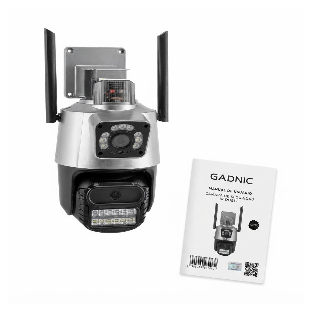 CAMARA WIFI DOBLE LENTE CON SIRENA APP YOOSEE