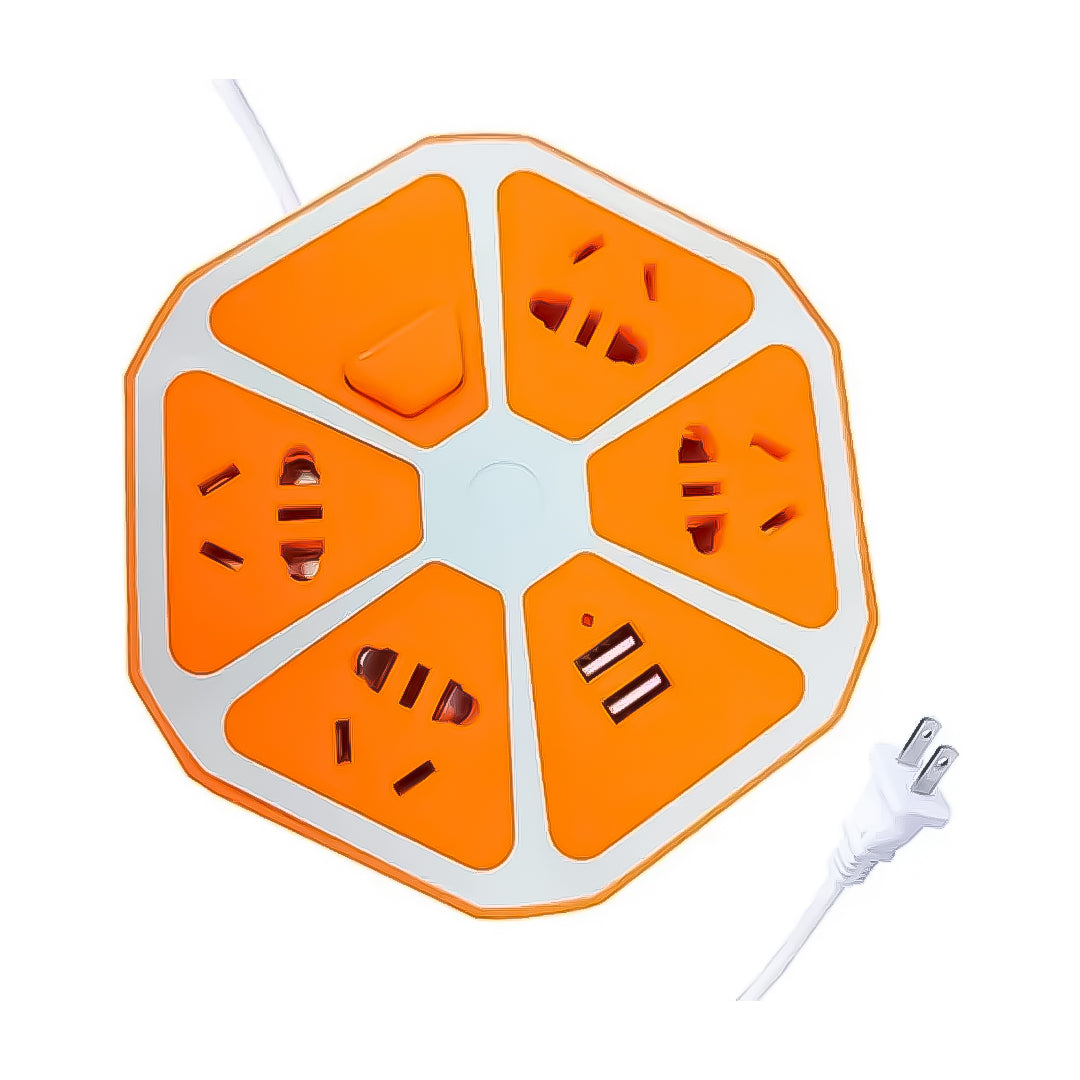 REGLETA HEXAGONAL MULTIPUERTO USB
