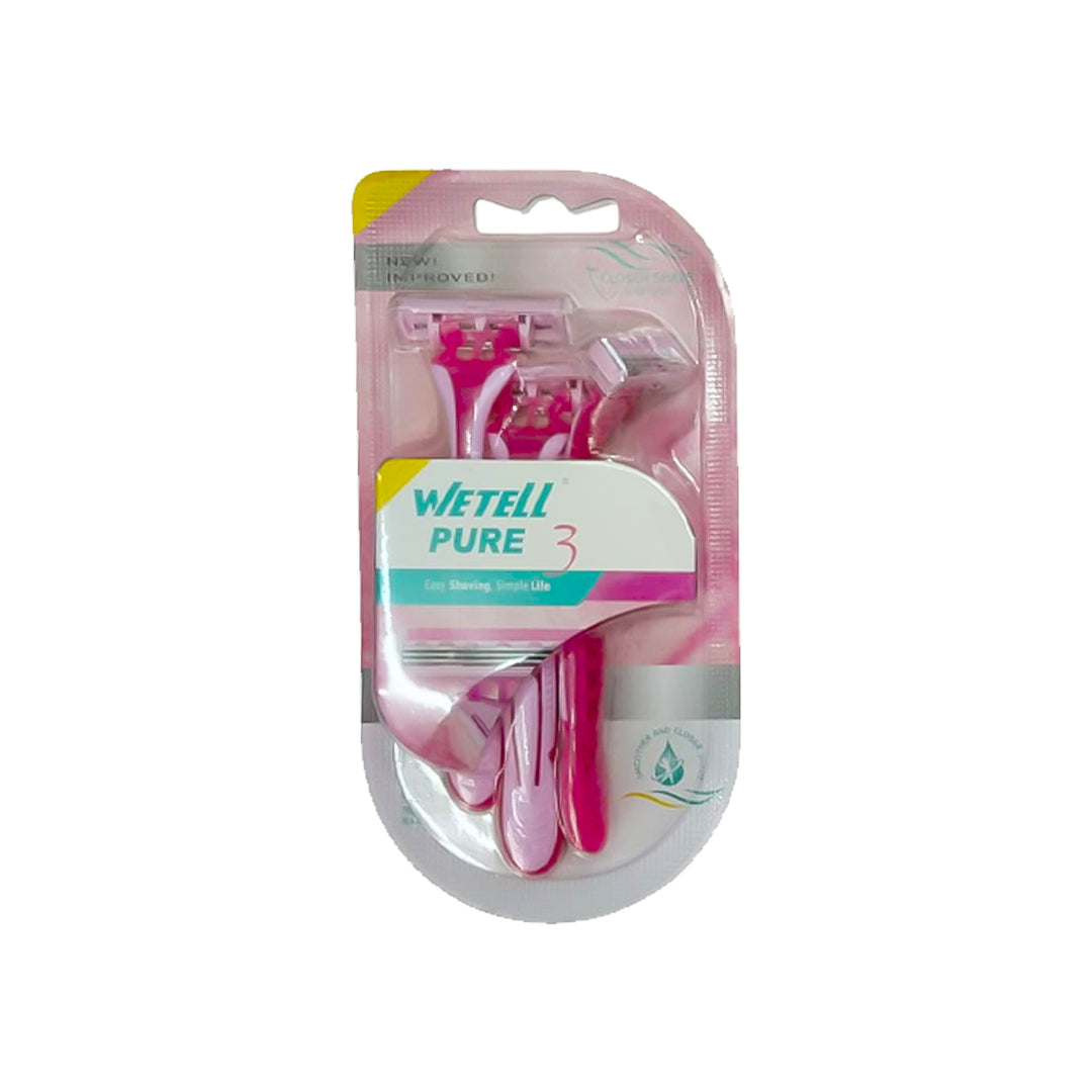 RASURADORA FEMENINA WETELL PURE CONFORT 3