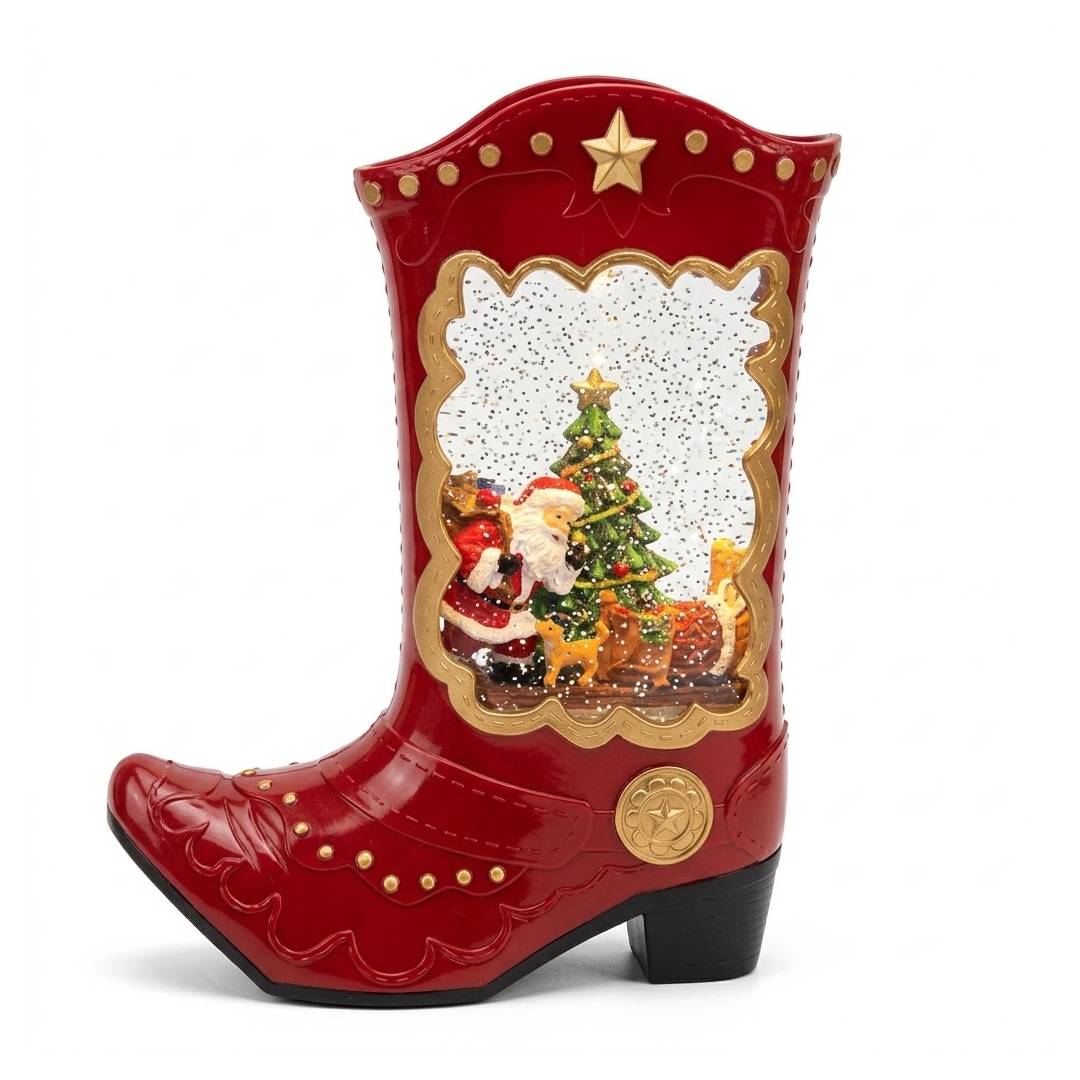 FIGURA NAVIDEÑA LED BOTA