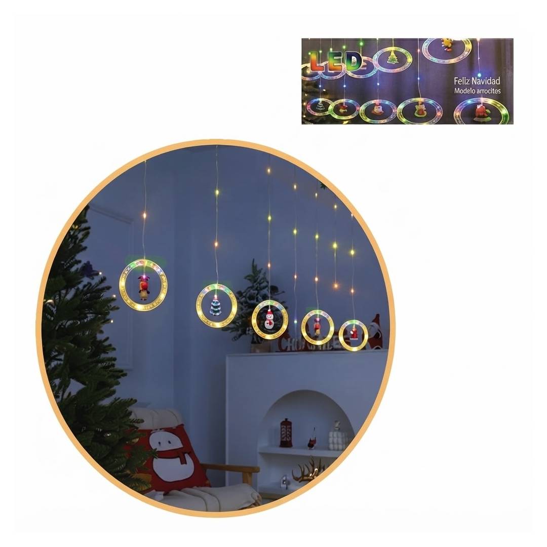 CASCADA LUZ ADORNO NAVIDEÑO CALIDO A0073