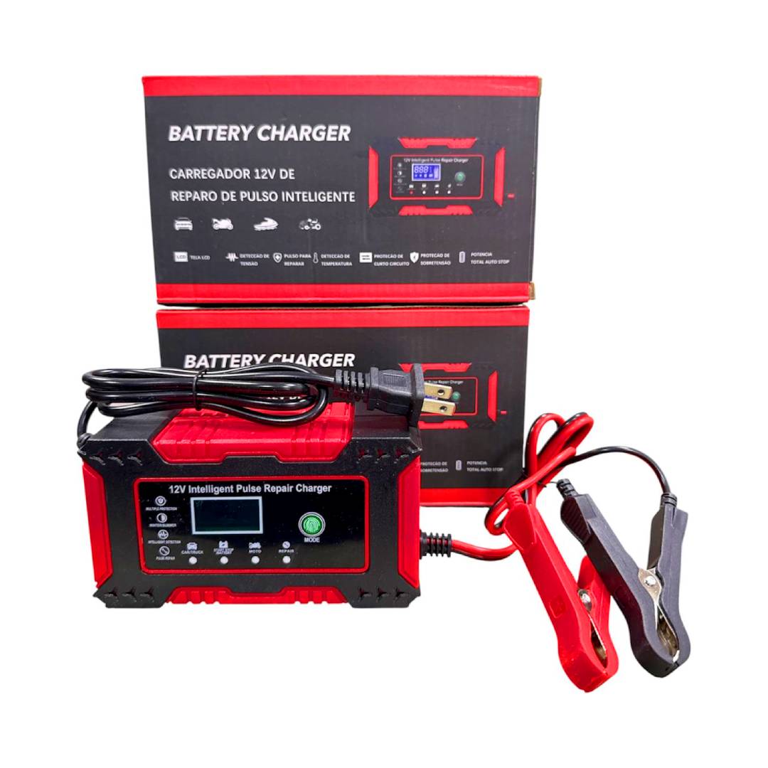 CARGADOR DE BATERÍAS VEHICULOS 12V