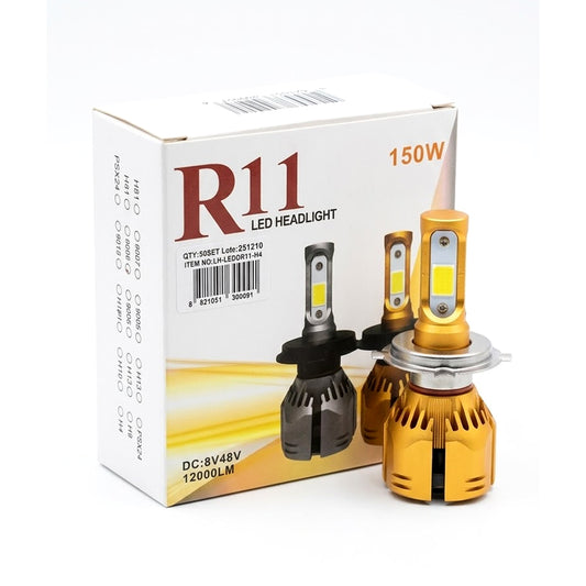 LUZ DE AUTO R11 H4 150W 12000LM