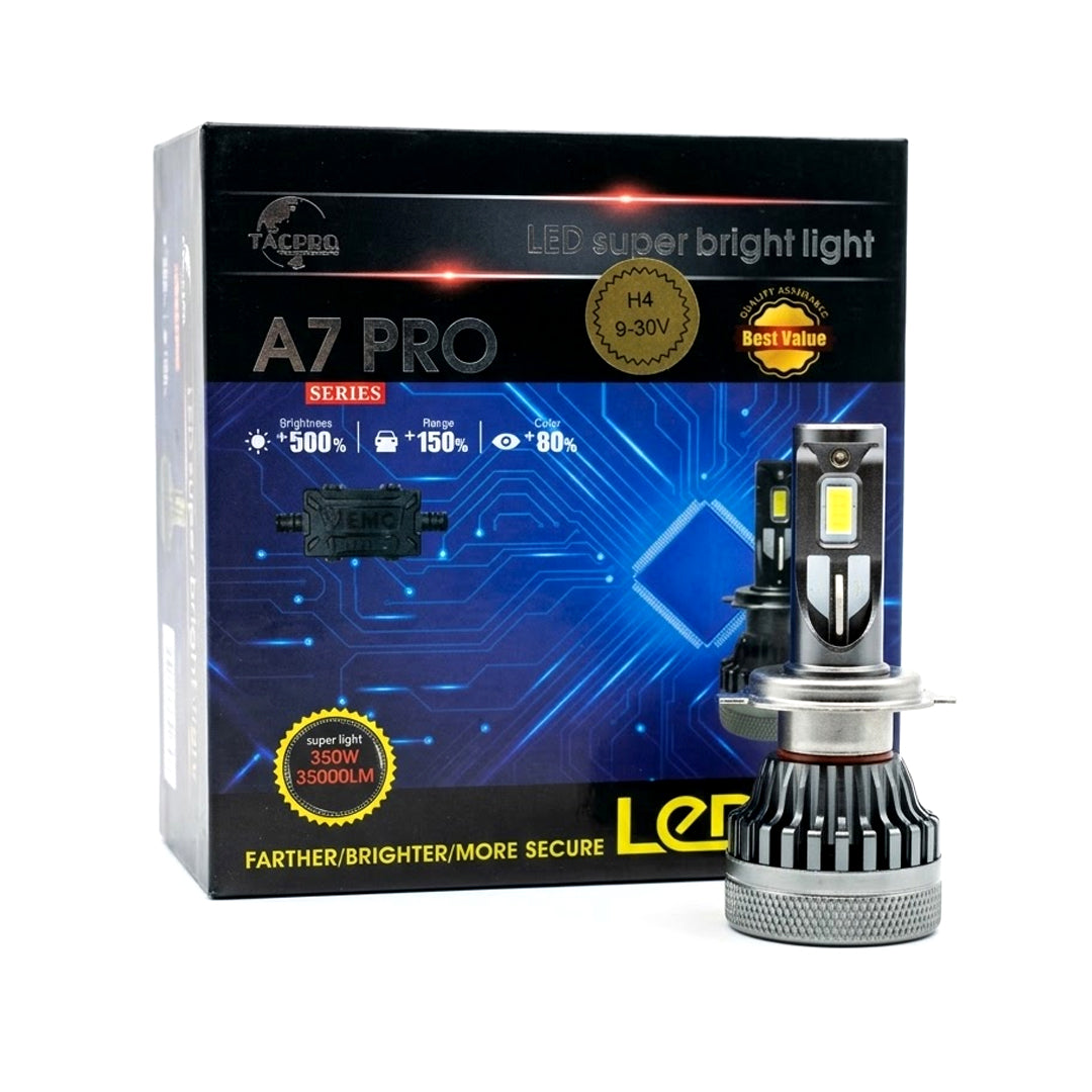 LUZ DE AUTO A7 PRO H4 350W 35000LM