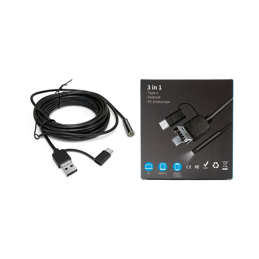 CAMARA ENDOSCOPIO 3 EN 1 5M